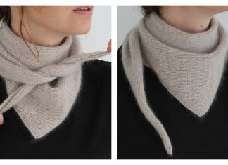 Easypeasy Bandana Shawl Scarf Free Knitting Pattern Easypeasy Bandana Shawl Scarf Free Knitting Pattern