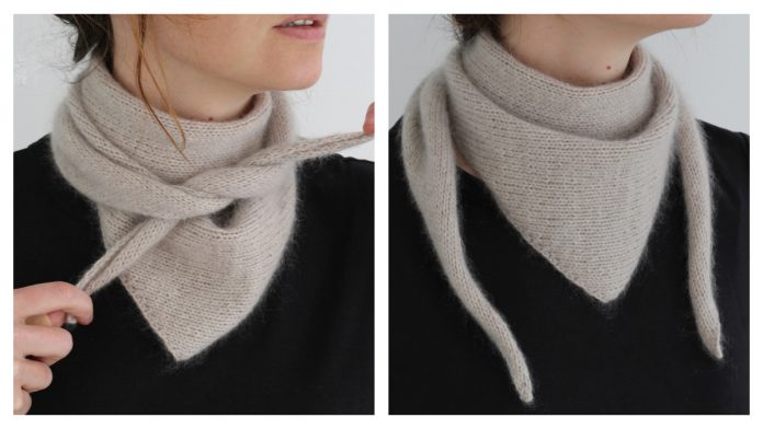 Easypeasy Bandana Shawl Scarf Free Knitting Pattern