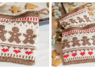 Gingerbread Love Potholders Free Knitting Pattern Gingerbread Love Potholders Free Knitting Pattern