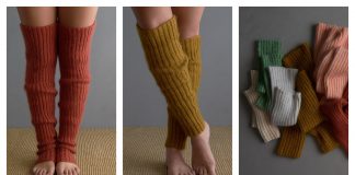 Lovely Ribbed Leg Warmers Free Knitting Pattern