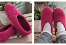 Simple Cozy Felted Slippers Free Knitting Pattern