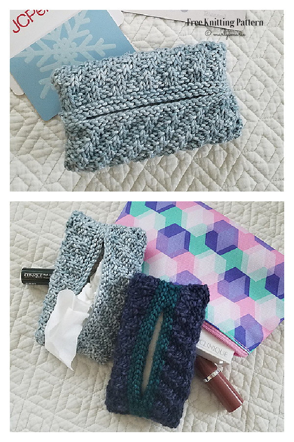 Tishoo Tissue Box Cover Free Knitting Pattern