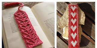Valentine Heart Bookmark Free Knitting Patterns