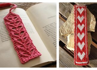 Valentine Heart Bookmark Free Knitting Patterns