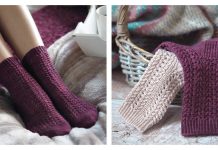 Winter Rose Socks Knitting Pattern