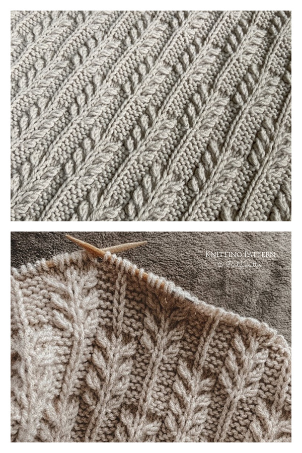 Brae Winds Blanket Knitting Pattern