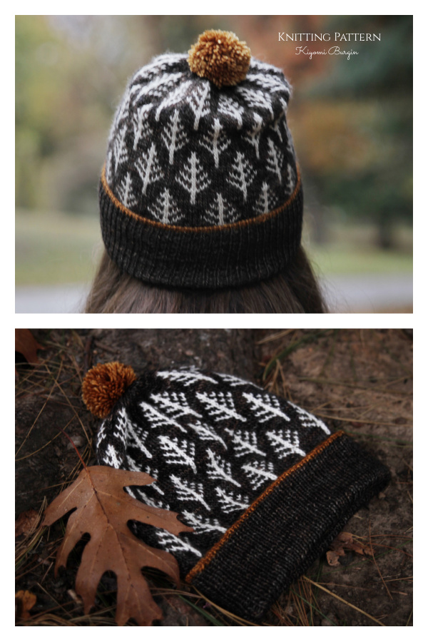 Fair Isle Deep Woods Toque Hat Knitting Pattern