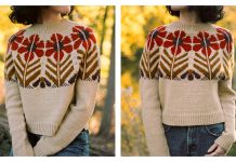Harvest Flower Sweater Knitting Pattern