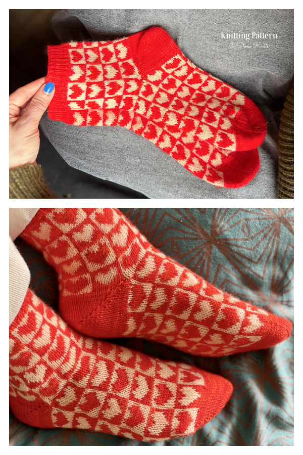Valentine Groove is in the Heart Socks Knitting Pattern Valentine Groove is in the Heart Socks Knitting Pattern