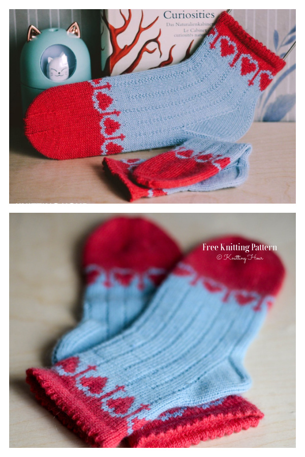 Valentine Queen of Hearts Socks Free Knitting Pattern Valentine Queen of Hearts Socks Free Knitting Pattern
