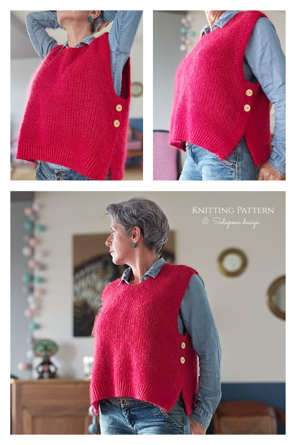 Sacha Vest Knitting Pattern