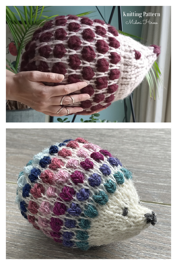 Scrap Yarn Hedgehog Knitting Pattern
