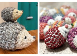 Scrap Yarn Hedgehog Knitting Pattern