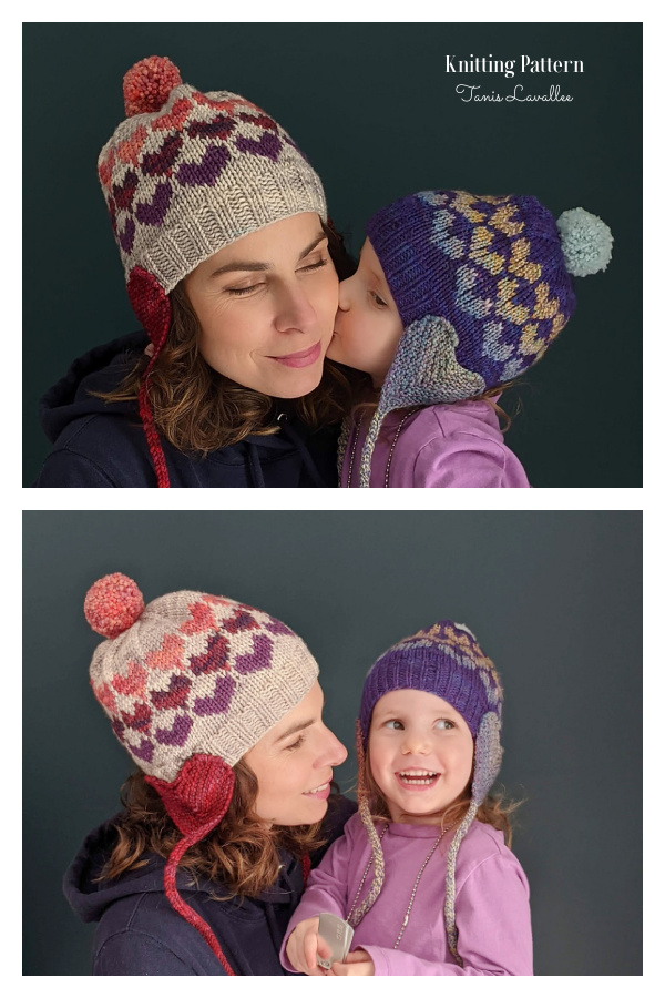 Valentine Heartthrob Earflap Hat Knitting Pattern