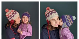 Valentine Heartthrob Earflap Hat Knitting Pattern