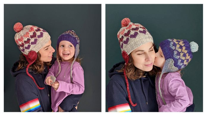 Valentine Heartthrob Earflap Hat Knitting Pattern Valentine Heartthrob Earflap Hat Knitting Pattern