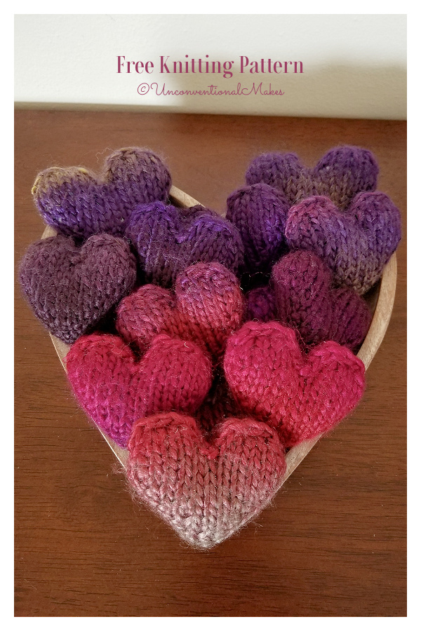 Valentine's Day Plush Heart Free Knitting Pattern Valentine's Day Plush Heart Free Knitting Pattern