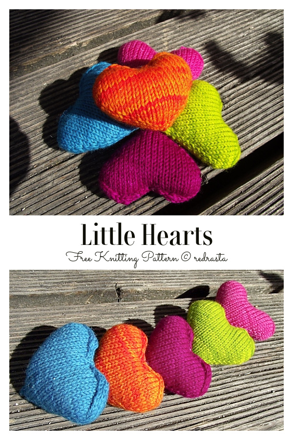 Valentine Little Hearts Free Knitting Pattern Valentine Little Hearts Free Knitting Pattern
