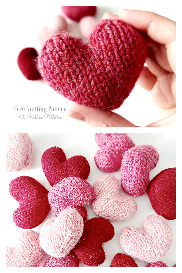 Little Wool Hearts Free Knitting Pattern Little Wool Hearts Free Knitting Pattern