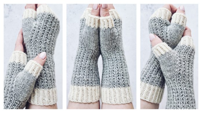 Warm Hands Fingerless Gloves Free Knitting Pattern