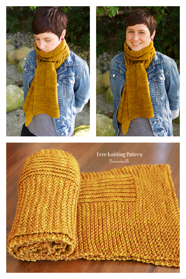 Wheat Scarf Free Knitting Pattern
