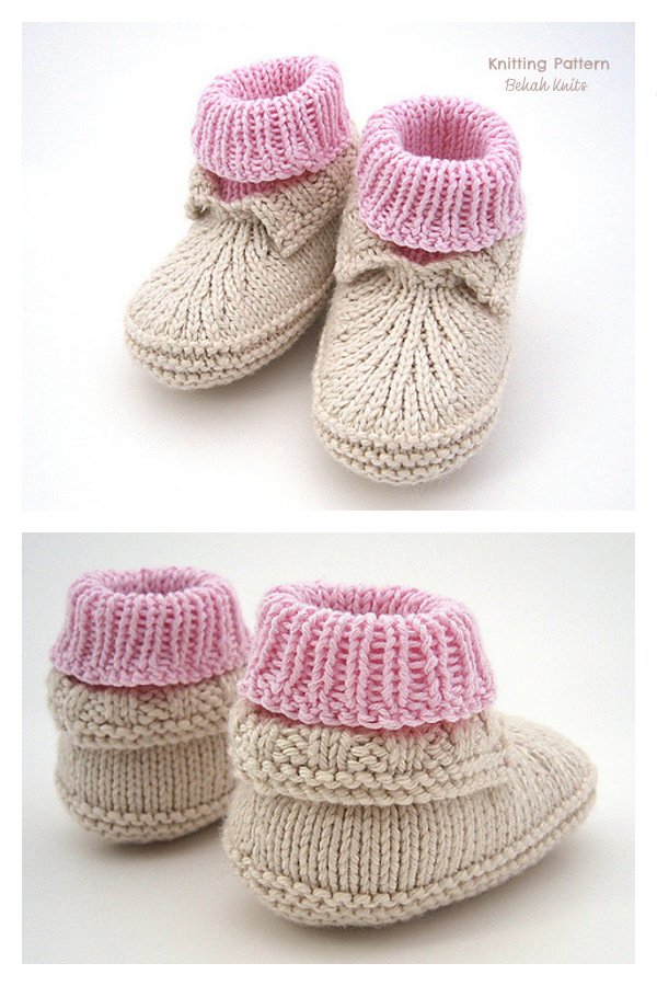 Baby Moc-a-Soc Booties Knitting Pattern Baby Moc-a-Soc Booties Knitting Pattern