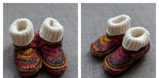 Baby Moc-a-Soc Booties Knitting Pattern