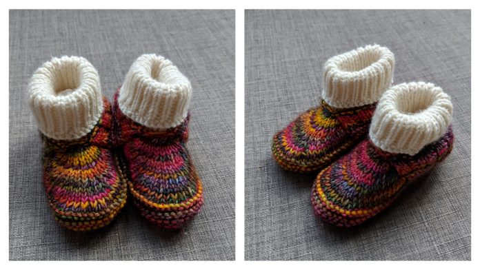 Baby Moc-a-Soc Booties Knitting Pattern