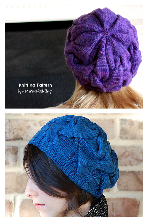 Sixteen Cable Hat Knitting Pattern