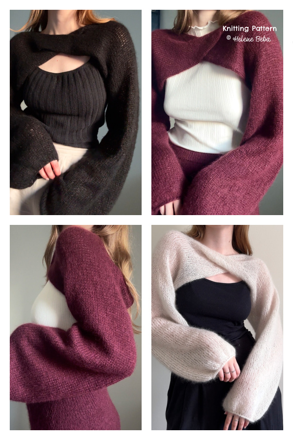 Mist Sleeves Shrug Knitting Pattern Mist Sleeves Shrug Knitting Pattern