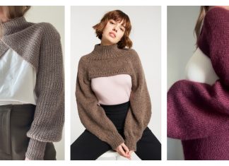 Sleeve Wrap Shrug Crop Sweater Knitting Patterns Sleeve Wrap Shrug Crop Sweater Knitting Patterns