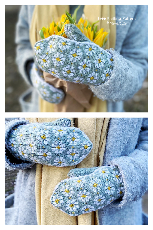 Spring Mittens Free Knitting Pattern Spring Mittens Free Knitting Pattern