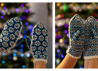 Spring Mittens Free Knitting Pattern