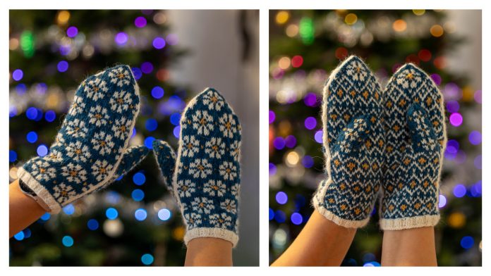 Spring Mittens Free Knitting Pattern