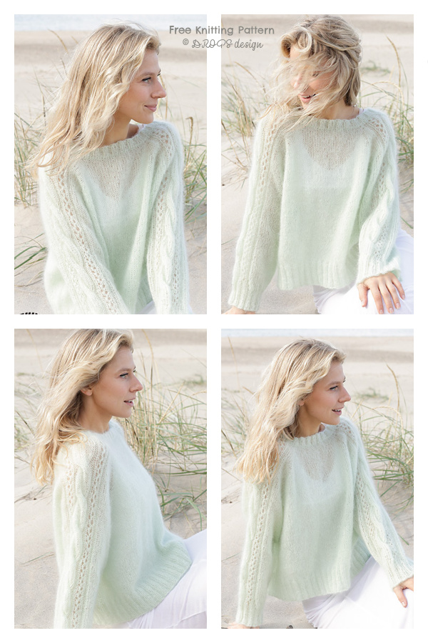 Sweet Spring Pullover Sweater Free Knitting Pattern