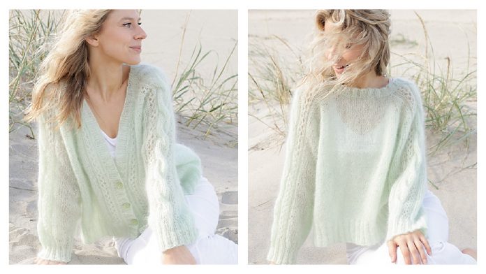 Sweet Spring Pullover and Cardigan Set Free Knitting Patterns
