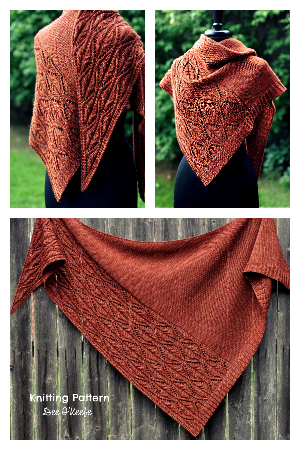Tendrilly Lace Shawl Knitting Pattern