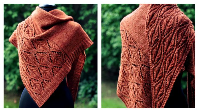 Tendrilly Lace Shawl Knitting Pattern