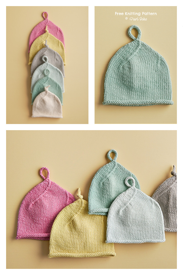 Top Knot Baby Hat Free Knitting Pattern Top Knot Baby Hat Free Knitting Pattern