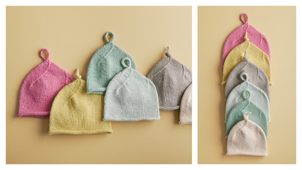 Top Knot Baby Hat Free Knitting Pattern - Knitting Pattern
