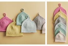 Top Knot Baby Hat Free Knitting Pattern