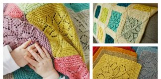 Vivid Lace Flower Baby Blanket Knitting Pattern