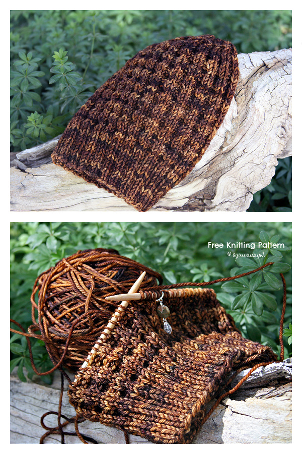 Waffle Hat Free Knitting Pattern Waffle Hat Free Knitting Pattern