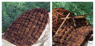 Waffle Hat Free Knitting Pattern