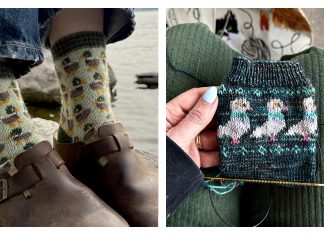 Bird Lovers Sock Set Knitting Pattern