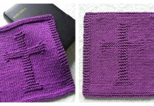 Christian Cross Washcloth Free Knitting Pattern