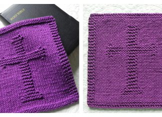 Christian Cross Washcloth Free Knitting Pattern