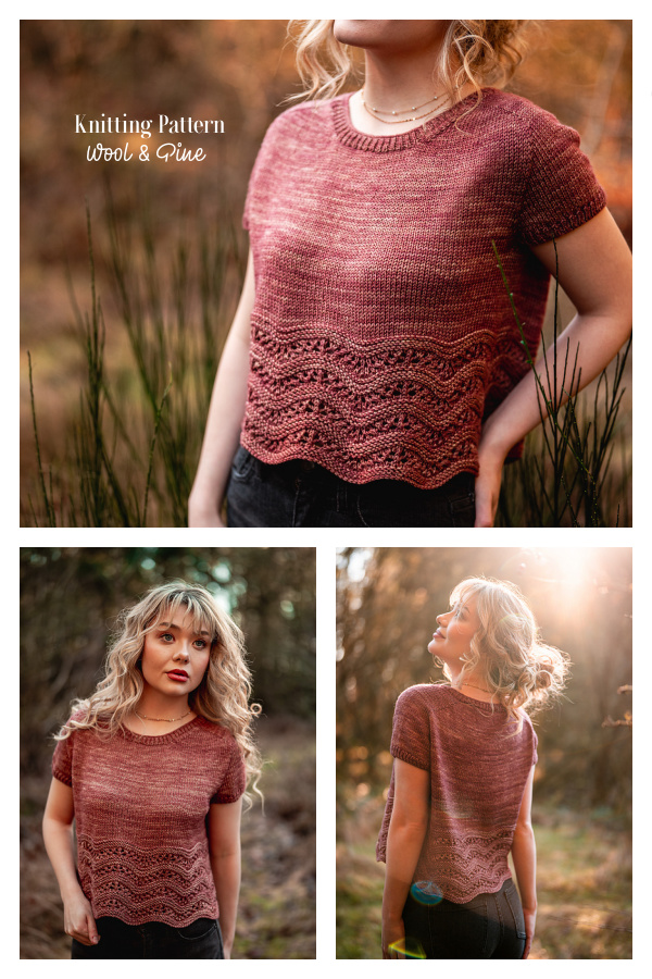 Cloudbreak Tee Top Knitting Pattern