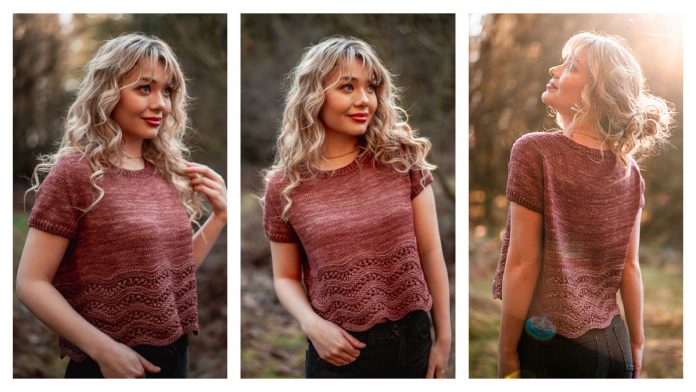 Cloudbreak Tee Top Knitting Pattern Cloudbreak Tee Top Knitting Pattern