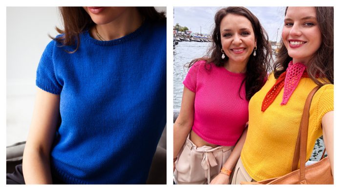 Feels Right Tee Knitting Pattern Feels Right Tee Knitting Pattern